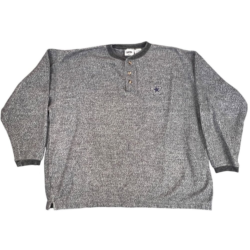 Dallas Cowboys Mens XL Sweater Gray NFL Football Pullover Long Sleeve The Edge